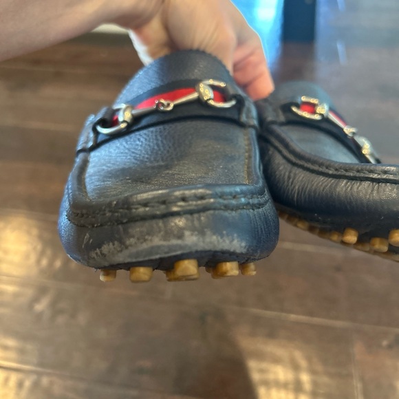 Gucci Blue and Red driver Loafers with Horsebit Accent main image 11